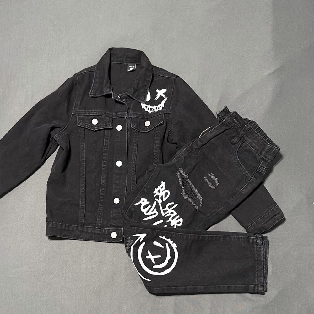 Denim Jacket and Pants Set